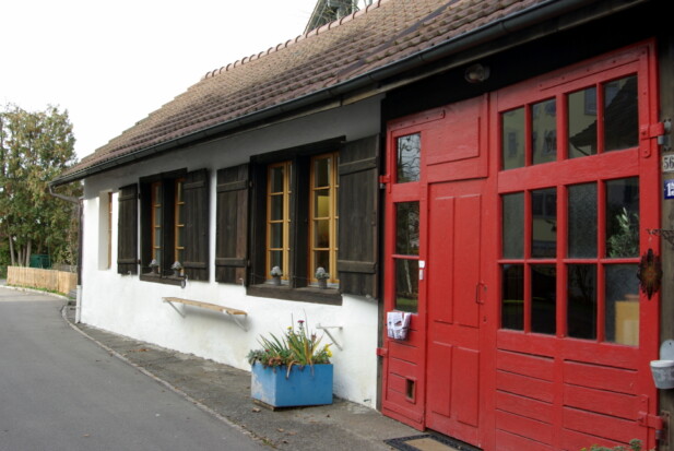 Das Gebäude der alten Schmiede von Knonau